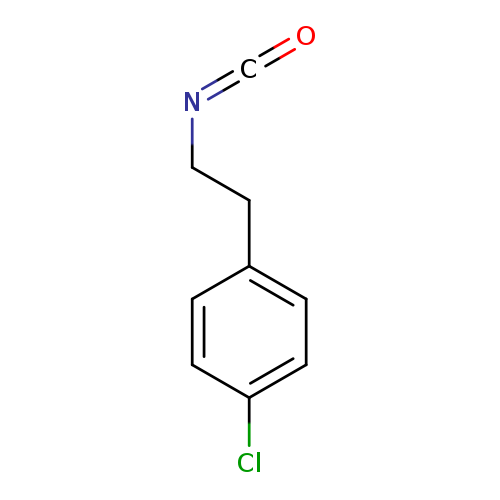 O=C=NCCc1ccc(cc1)Cl