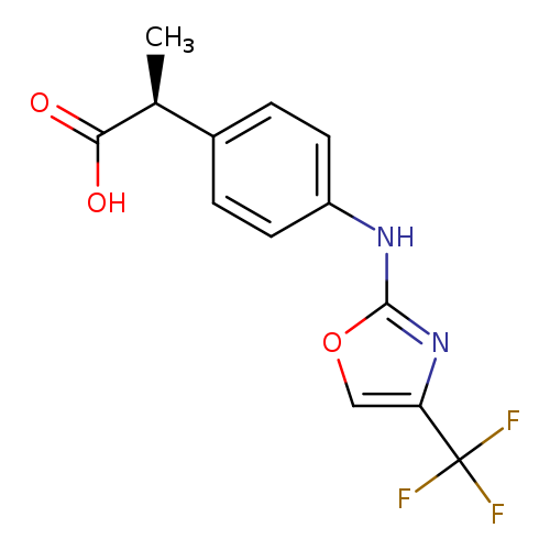 C[C@@H](c1ccc(cc1)Nc1occ(n1)C(F)(F)F)C(=O)O