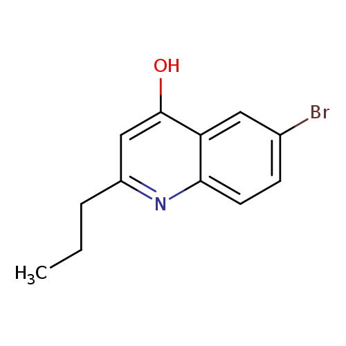 CCCc1cc(O)c2c(n1)ccc(c2)Br