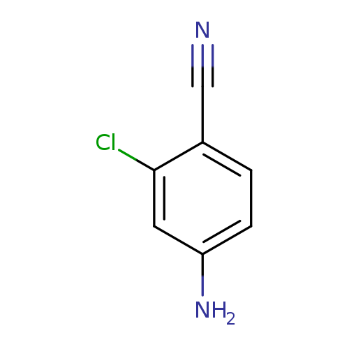 N#Cc1ccc(cc1Cl)N