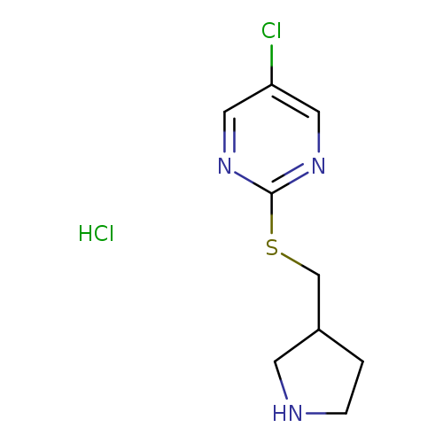 Clc1cnc(nc1)SCC1CNCC1.Cl