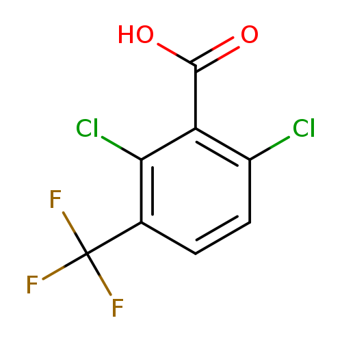 OC(=O)c1c(Cl)ccc(c1Cl)C(F)(F)F