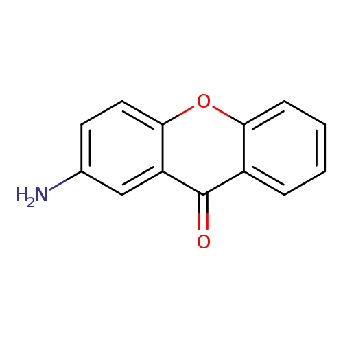 Nc1ccc2c(c1)c(=O)c1c(o2)cccc1
