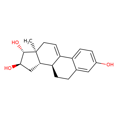 Oc1ccc2c(c1)CC[C@@H]1C2=CC[C@]2([C@H]1C[C@H]([C@@H]2O)O)C