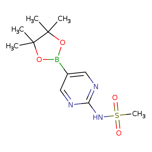 CS(=O)(=O)Nc1ncc(cn1)B1OC(C(O1)(C)C)(C)C
