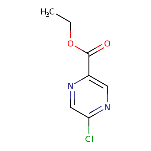 CCOC(=O)c1cnc(cn1)Cl