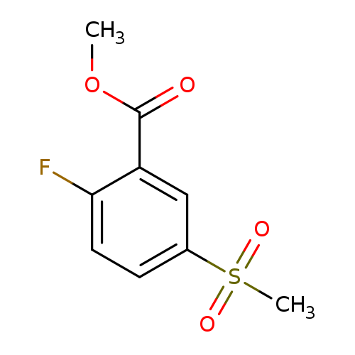 COC(=O)c1cc(ccc1F)S(=O)(=O)C