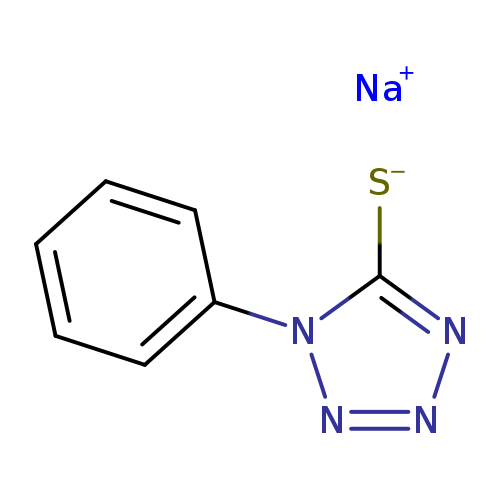 [S-]c1nnnn1c1ccccc1.[Na+]