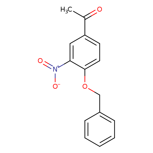 [O-][N+](=O)c1cc(ccc1OCc1ccccc1)C(=O)C