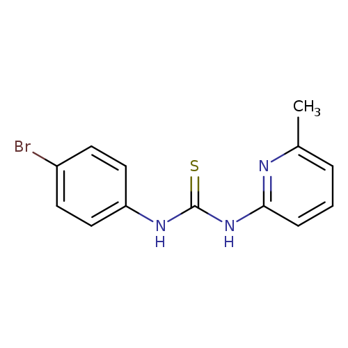 S=C(Nc1cccc(n1)C)Nc1ccc(cc1)Br
