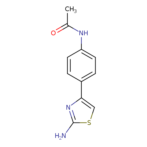 CC(=O)Nc1ccc(cc1)c1csc(n1)N