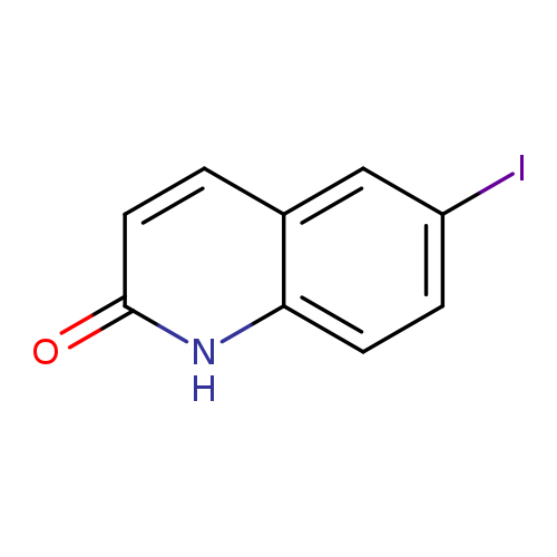 Ic1ccc2c(c1)ccc(=O)[nH]2