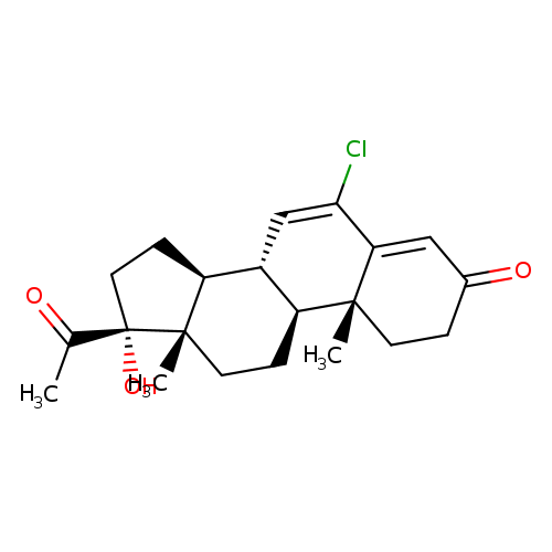 O=C1CC[C@]2(C(=C1)C(=C[C@@H]1[C@@H]2CC[C@]2([C@H]1CC[C@]2(O)C(=O)C)C)Cl)C