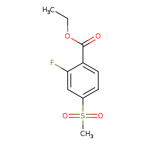 CCOC(=O)c1ccc(cc1F)S(=O)(=O)C