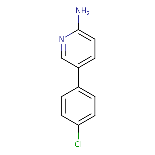 Clc1ccc(cc1)c1ccc(nc1)N