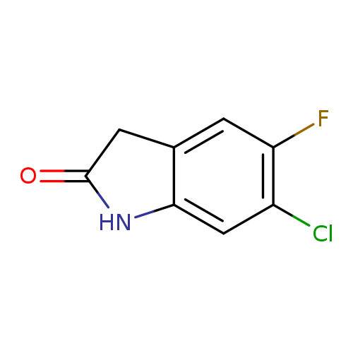 O=C1Nc2c(C1)cc(c(c2)Cl)F