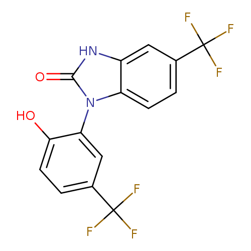 Oc1ccc(cc1n1c(=O)[nH]c2c1ccc(c2)C(F)(F)F)C(F)(F)F