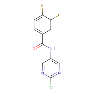 Clc1ncc(cn1)NC(=O)c1ccc(c(c1)F)F