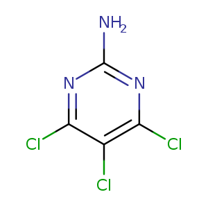 Nc1nc(Cl)c(c(n1)Cl)Cl