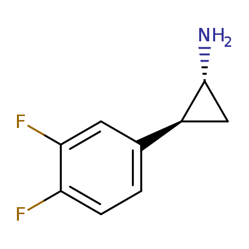 N[C@@H]1C[C@H]1c1ccc(c(c1)F)F