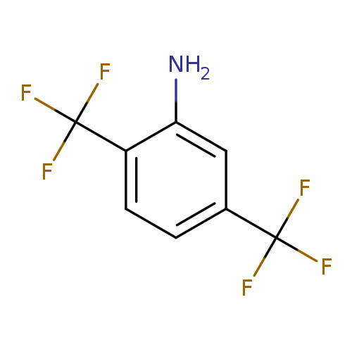 Nc1cc(ccc1C(F)(F)F)C(F)(F)F