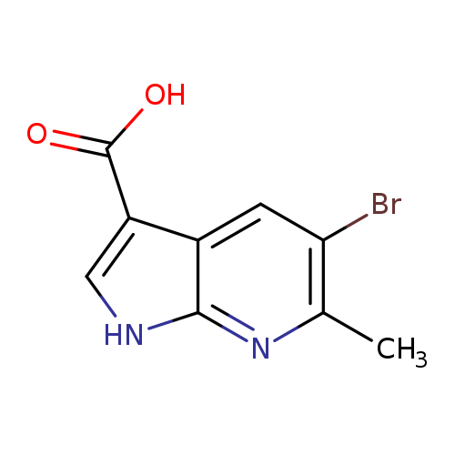 OC(=O)c1c[nH]c2c1cc(Br)c(n2)C