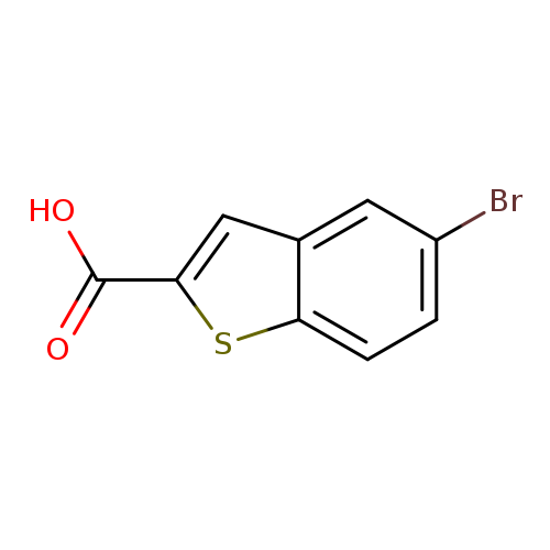 Brc1ccc2c(c1)cc(s2)C(=O)O