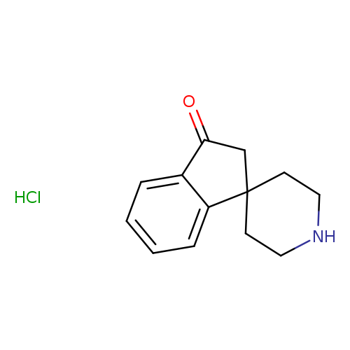 O=C1CC2(c3c1cccc3)CCNCC2.Cl