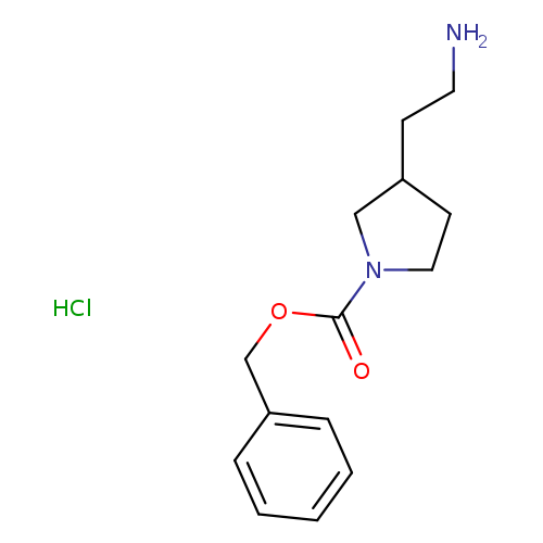 NCCC1CCN(C1)C(=O)OCc1ccccc1.Cl