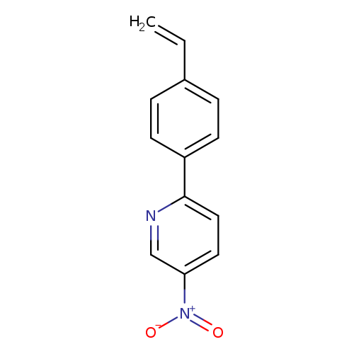 C=Cc1ccc(cc1)c1ccc(cn1)[N+](=O)[O-]