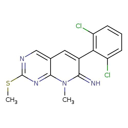 CSc1ncc2c(n1)n(C)c(=N)c(c2)c1c(Cl)cccc1Cl