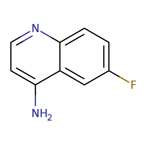 Fc1ccc2c(c1)c(N)ccn2