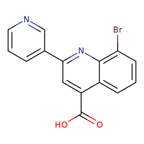 OC(=O)c1cc(nc2c1cccc2Br)c1cccnc1