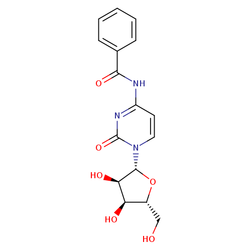 OC[C@H]1O[C@H]([C@@H]([C@@H]1O)O)n1ccc(nc1=O)NC(=O)c1ccccc1