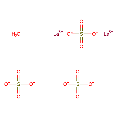 [O-]S(=O)(=O)[O-].[O-]S(=O)(=O)[O-].[O-]S(=O)(=O)[O-].O.[La+3].[La+3]