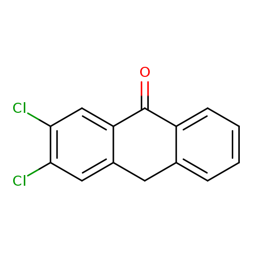 O=C1c2cc(Cl)c(cc2Cc2c1cccc2)Cl