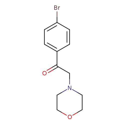 O=C(c1ccc(cc1)Br)CN1CCOCC1