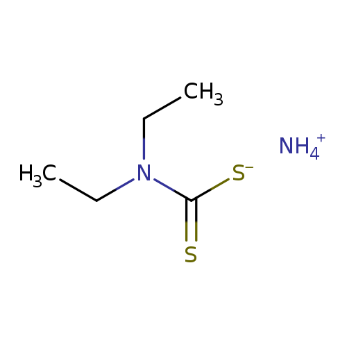 CCN(C(=S)[S-])CC.[NH4+]