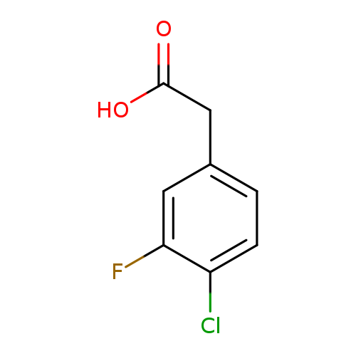 OC(=O)Cc1ccc(c(c1)F)Cl