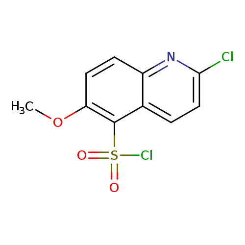 COc1ccc2c(c1S(=O)(=O)Cl)ccc(n2)Cl