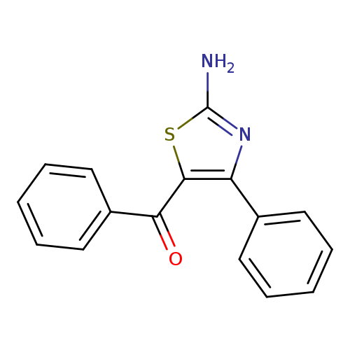 Nc1nc(c(s1)C(=O)c1ccccc1)c1ccccc1