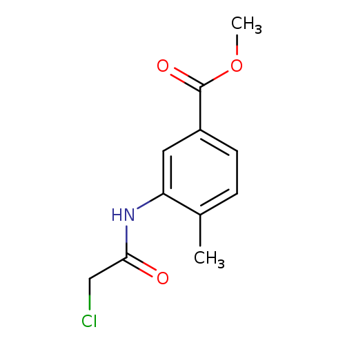 ClCC(=O)Nc1cc(ccc1C)C(=O)OC