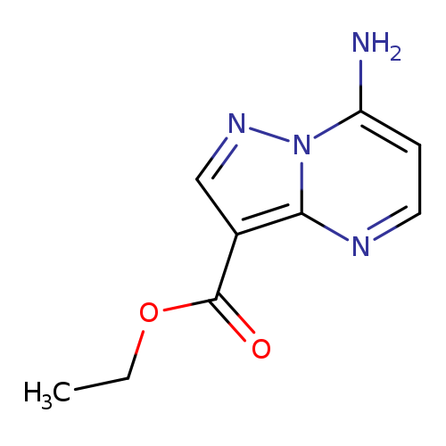 CCOC(=O)c1cnn2c1nccc2N