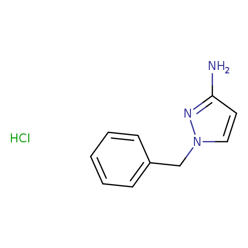 Nc1ccn(n1)Cc1ccccc1.Cl
