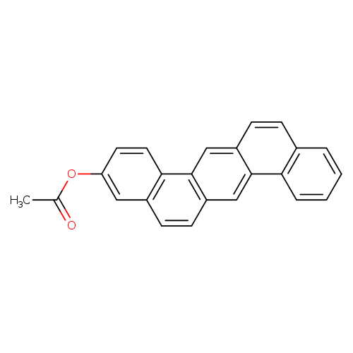 CC(=O)Oc1ccc2c(c1)ccc1c2cc2ccc3c(c2c1)cccc3