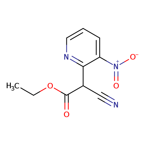CCOC(=O)C(c1ncccc1[N+](=O)[O-])C#N