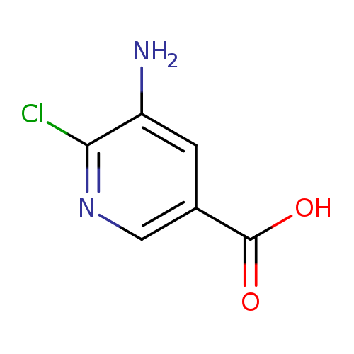 OC(=O)c1cnc(c(c1)N)Cl