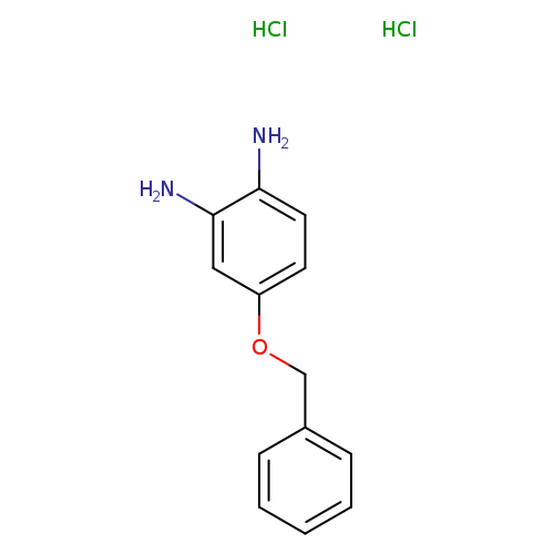 Nc1ccc(cc1N)OCc1ccccc1.Cl.Cl