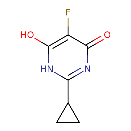 O=c1nc([nH]c(c1F)O)C1CC1