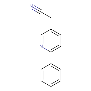 N#CCc1ccc(nc1)c1ccccc1